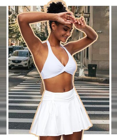 Coloquin Women Pleated Mini Skirt Y2k Flowy Short Skirt Drawstring Ruched Coquette Skirt Fairy Skirt in Saudi Arabia
