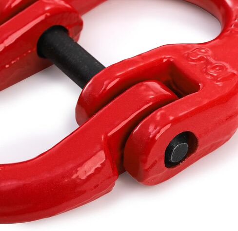 Bekith 4 Pack G80 سبائك الصلب المطرقة وصلة توصيل وصلة توصيل، 3/8 بوصة، حد حمل العمل 7100 رطل، مطلي باللون الأحمر in Kuwait