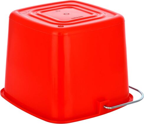 Alpine Industries Commercial Sanitizing Cleaning Pail - Heavy Duty Sanitizer Bucket - Cleaning Fluid Bucket - Cleaning Bucket for Offices, Restaurants, School, Bathrooms (Red, 3-Pack, 8 Qt) in Saudi Arabia