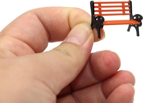 CWBPING 15 pcs O Scale Model Park Benches Platform Settee M205 in Saudi Arabia