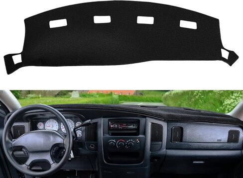 Yiz Dashboard Cover Dash Mat Pad Custom Fit for 2006-2008 Dodge Ram 1500 2500 3500,2009 Ram 2500 3500 4500 5500,2010 Ram 4500 5500 Without Cutout for Dash Speakers (06-08 Dark Gray) J16 in Kuwait