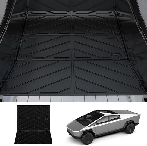 حصيرة سرير شاحنة Bomely متوافقة مع 2023 2024 Tesla Cybertruck Bed Mat TPE Truck Bed Protector جميع الأحوال الجوية شاحنة سرير بطانة لملحقات Cybertruck 2024 in Kuwait