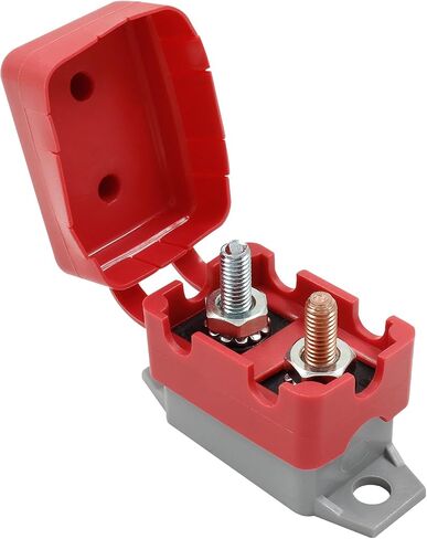 Bonsicoky 10A 12V Automatic Reset Circuit Breaker with Cover and Stud Bolt, Short Stop Circuit Breaker for Automotive Car Boat RV in Saudi Arabia