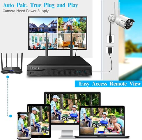 5.0 Megapixel 10-Channel Wireless NVR Network Video Recorder, Supports up to 10 x 5MP Wireless IP Cameras, Max 6TB Hard Drive (HDD Not Included) in Saudi Arabia