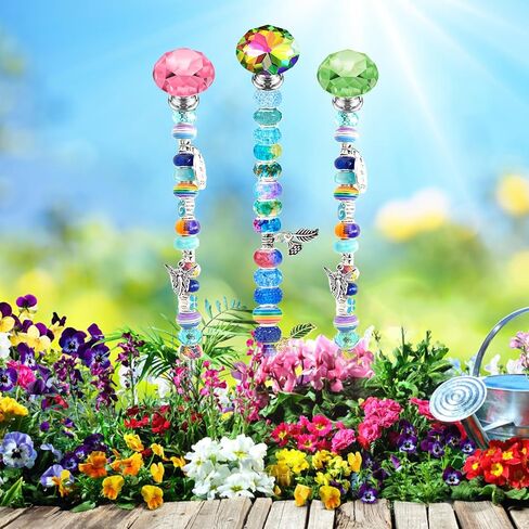 قضبان ملولبة مقاس 8/32 بوصة مع قمم ماسية وصواميل سداسية، 9 قطع M4 12 بوصة 304 من الفولاذ المقاوم للصدأ قضيب ملولب بالكامل، 9 قطع مقابض زجاجية كريستالية (كلاسيك أ)، 9 قطع صواميل سداسية لقضبان أوتاد الحديقة المطرزة. in Kuwait