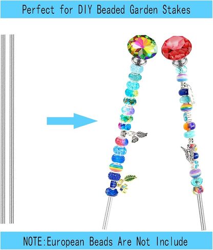 قضبان ملولبة مقاس 8/32 بوصة مع قمم ماسية وصواميل سداسية، 9 قطع M4 12 بوصة 304 من الفولاذ المقاوم للصدأ قضيب ملولب بالكامل، 9 قطع مقابض زجاجية كريستالية (كلاسيك أ)، 9 قطع صواميل سداسية لقضبان أوتاد الحديقة المطرزة. in Kuwait