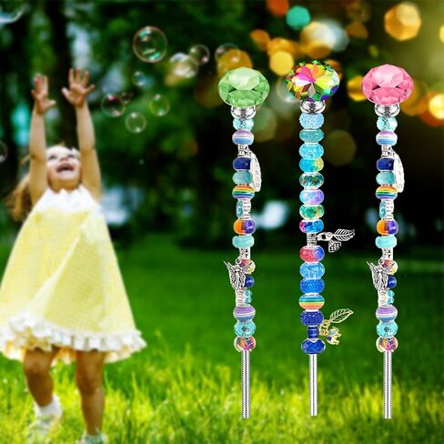 قضبان ملولبة مقاس 8/32 بوصة مع قمم ماسية وصواميل سداسية، 9 قطع M4 12 بوصة 304 من الفولاذ المقاوم للصدأ قضيب ملولب بالكامل، 9 قطع مقابض زجاجية كريستالية (كلاسيك أ)، 9 قطع صواميل سداسية لقضبان أوتاد الحديقة المطرزة. in Kuwait