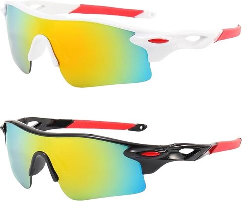 swanoble UV400 2 Sports Sunglasses for Kids Cycling,Light frame Sunglasses for Boys Girls,Youth Softball Baseball Golf in Saudi Arabia