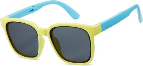 Cyxus Kids Folding Foldable Sunglasses for Girls Boys Prolarized Uv 400 Protection Travel Sunglasses in Saudi Arabia