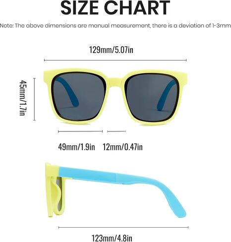 Cyxus Kids Folding Foldable Sunglasses for Girls Boys Prolarized Uv 400 Protection Travel Sunglasses in Saudi Arabia