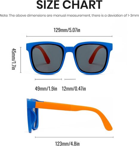 Cyxus Kids Folding Foldable Sunglasses for Girls Boys Prolarized Uv 400 Protection Travel Sunglasses in Saudi Arabia
