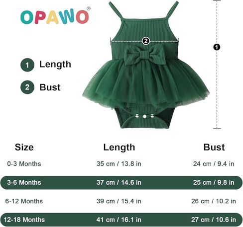 OPAWO Newborn Baby Girl Dress Infant Summer Romper Dress Sleeveless Onesie Halter Romper Tulle Dress One Piece Bodysuit 0-18M in Kuwait