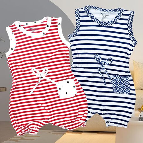 Baby Infant Boys Girl Sleeveless One-Piece Vest Rompers Tank Top Jumpsuit Toddler Cotton Outfits in Saudi Arabia