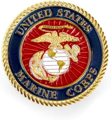 دبوس شعار Aminco United States Marine Corps، أحمر، 2 in Kuwait