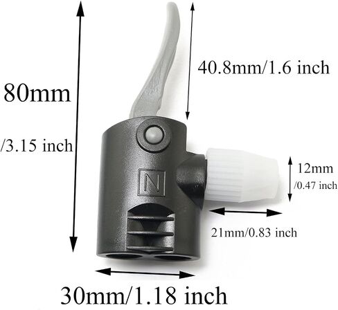 Pro Bamboo Kitchen 4pcs Black Plastic Dual Head Bike Bicycle Pump Head Nozzle Hose Adapter Connector Multi-Valve Head Tyre Valve Connector in Saudi Arabia