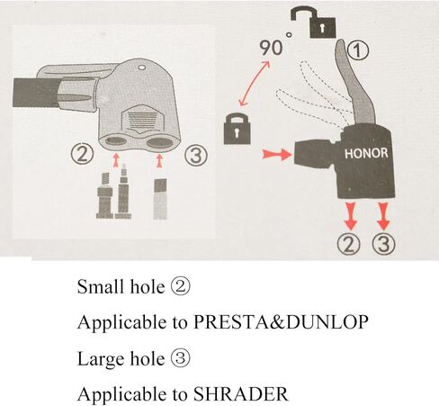 Pro Bamboo Kitchen 4pcs Black Plastic Dual Head Bike Bicycle Pump Head Nozzle Hose Adapter Connector Multi-Valve Head Tyre Valve Connector in Saudi Arabia