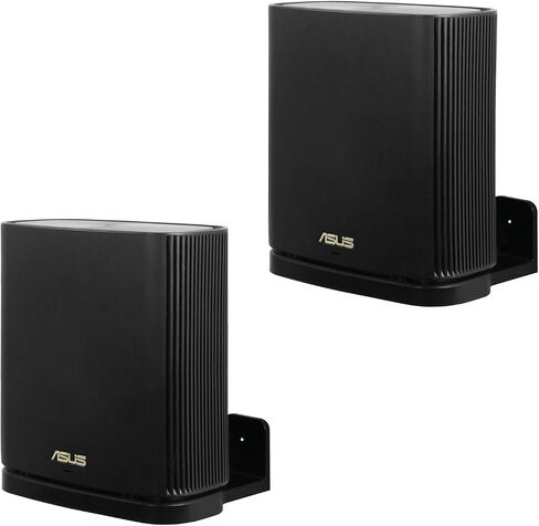 Wall Mount Holder for ASUS ZenWiFi AX Whole-Home Tri-Band Mesh WiFi 6 System (XT8)(CT8)(XT9),Simple and Sturdy Wall Mount Holder Stand Bracket by HOLACA (1 Pack, Black) in Saudi Arabia