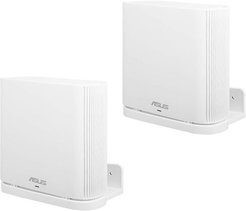 Wall Mount Holder for ASUS ZenWiFi AX Whole-Home Tri-Band Mesh WiFi 6 System (XT8)(CT8)(XT9),Simple and Sturdy Wall Mount Holder Stand Bracket by HOLACA (1 Pack, Black) in Saudi Arabia