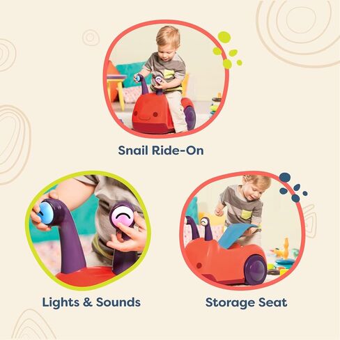 B. toys- Ladybuggy- Ride-On Toy with Lights & Sounds– Ladybug Ride On- Ergonomic Seat – 1 Year + in Saudi Arabia