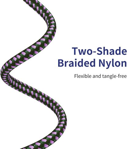 شاحن iPhone 6 أقدام، [معتمد من Apple MFi] كابل Lightning 5 حزم 6 أقدام، سلك شحن iPhone طويل 6 أقدام كابلات USB متوافقة مع iPhone 13/12/11/Xs/XS Max/XR/X / 8/8 Plus / 7/7 بلس/ 6 (بنفسجي) in Kuwait