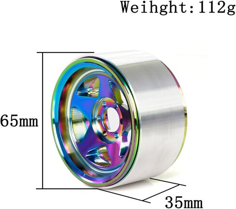 XSYGO 2.2 بوصة إطارات عجلات Beadlock إزاحة لسيارة 1/10 RC Rock Crawler Car Axial Wraith RR10 SCX10 90046 YETI D90 CC01 RC أجزاء ترقية السيارة الزاحفة (لون قوس قزح) in Kuwait