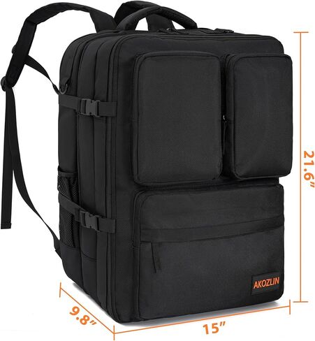 AKOZLIN حقيبة ظهر للسفر بثلاث طبقات DJ Mixer مع منفذ شحن USB لوحدة تحكم DDJ SB 400 مع جيوب متعددة للمعدات والكمبيوتر المحمول وسجلات الفينيل والكابلات in Kuwait