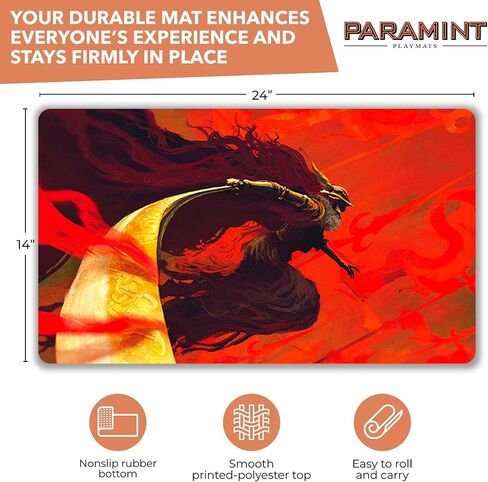 Paramint Malenia Blade of Miquella (مخيطة) - مفرش لعب MTG من Anato Finnstark، Elden Ring، Dark Souls - متوافق مع مفرش اللعب Magic The Gathering - Play MTG، YuGiOh، TCG - تصميمات أصلية in Kuwait
