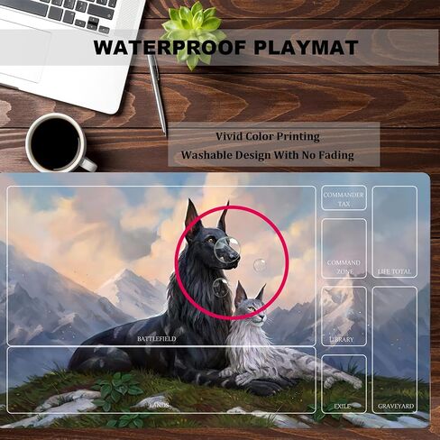 MTG Playmat Table Mats Size 60X35 cm Mousepad Compatible for MTG RPG CCG Trading Card Game Play mats Original Play Mat Art Designs & Accessories (10) in Saudi Arabia