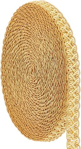 PH PandaHall 13 Yard Gimp Braid Trim 15mm Woven Fabric Trim Polyester Braided Lace Trim Beige Upholstery Trim for Wedding Costume DIY Crafts Sewing Jewelry Making Curtain Slipcover Home Decor in Saudi Arabia
