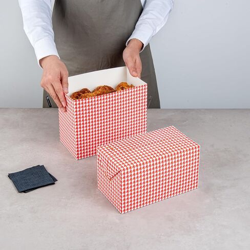 Restaurantware Bio Tek 80 Ounce To Go Boxes, 400 Rectangle Take Out Food Containers - Fast Top Closure, Disposable, Kraft Paper Carry Out Containers, Greaseproof, For Burgers Or Fried Chicken in Saudi Arabia