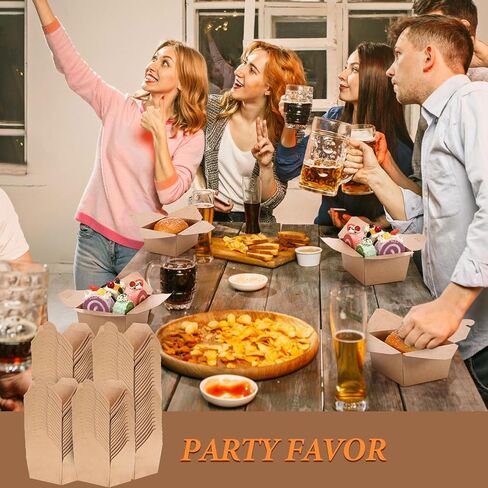 Dandat 200 Pcs Take out Food Containers 27 oz Microwaveable Kraft Brown Paper Take out Containers Leak and Grease Resistant Disposable Lunch Box for Food Restaurant Catering Party Supplies in Saudi Arabia