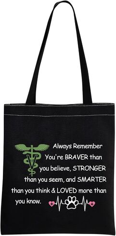 MBMSO Vet Tech Gifts Veterinarian Tote Bag Vet Assistant Gifts Veterinary Student Gifts Reusable Canvas Shopping Grocery Bag in Saudi Arabia