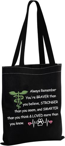 MBMSO Vet Tech Gifts Veterinarian Tote Bag Vet Assistant Gifts Veterinary Student Gifts Reusable Canvas Shopping Grocery Bag in Saudi Arabia