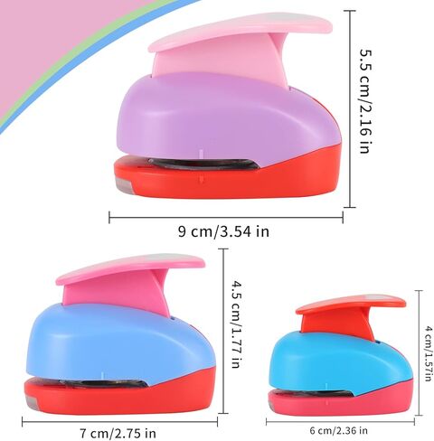 TECH P 3 PCS 1.5",1",5/8" Star Shape Craft Punch Scrapbook Paper Cutter Hole Punch Set Hand Press Paper Craft Punch,Card Scrapbooking Engraving Kid Cut DIY Paper Craft Punch in Saudi Arabia