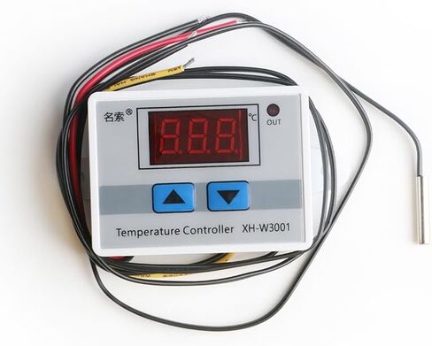 EC Buying 4Pcs XH-W3001 Digital LED Temperature Controller Module Thermostat Switch with Waterproof Probe Heating Cooling -50℃ to 110℃ 12V 10A 120W in Saudi Arabia