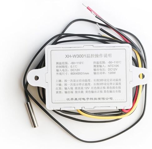 EC Buying 4Pcs XH-W3001 Digital LED Temperature Controller Module Thermostat Switch with Waterproof Probe Heating Cooling -50℃ to 110℃ 12V 10A 120W in Saudi Arabia
