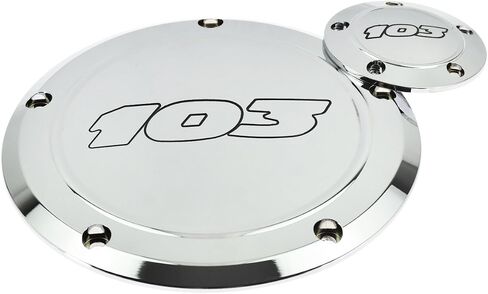 HDBUBALUS 5 Holes Derby Cover Engine Timing Cover Points Cover Fit for Harley Touring Trike Dyna Softail in Saudi Arabia