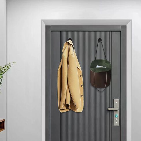 Dlilise Magnetic Hooks 2Pack, Heavy Duty Clothes Magnet Hooks for Hanging, Black Extended Strong Magnetic Coat Hanger, Large Long Magnetic Hooks for Headphone,Hat,Bag,Towel,Refrigerator,Wreath,Wall in Kuwait