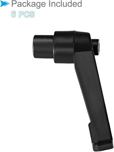 مقابض رافعة تثبيت CoCud، رافعة M6 أنثى بخيط 46 مم، مقابض دوارة للقفل السريع قابلة للتعديل باللون الأسود - (التطبيقات: لآلات المخرطة)، 6 قطع in Kuwait