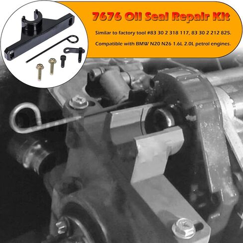 مجموعة أدوات إصلاح ختم الزيت 7676 - مجموعة أدوات محاذاة عمود التوازن ومضخة الزيت تناسب تمامًا محركات BMW N20 N26 1 2 3 4 Series in Kuwait