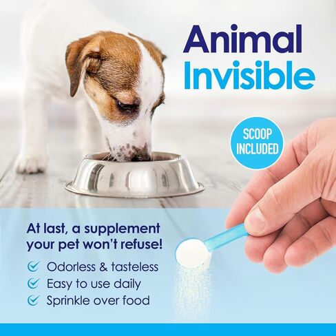 مسحوق الجلوكوزامين المتقدم للكلاب لتخفيف آلام التهاب المفاصل وخلل التنسج الورك، يدعم صحة المفاصل ويقلل الالتهاب مع الجلوكوزامين والكوندرويتين وMSM والكالسيوم المرجاني، مسحوق 6 أونصة in Kuwait