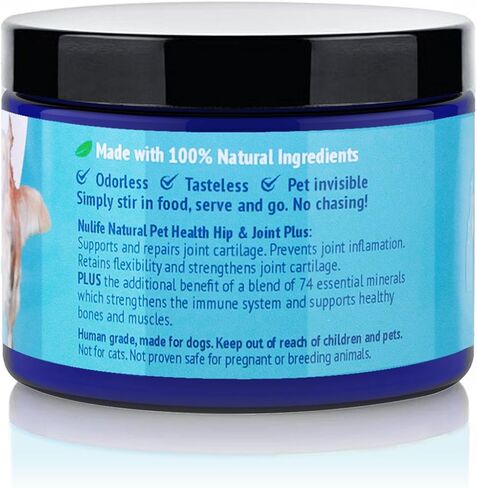 مسحوق الجلوكوزامين المتقدم للكلاب لتخفيف آلام التهاب المفاصل وخلل التنسج الورك، يدعم صحة المفاصل ويقلل الالتهاب مع الجلوكوزامين والكوندرويتين وMSM والكالسيوم المرجاني، مسحوق 6 أونصة in Kuwait