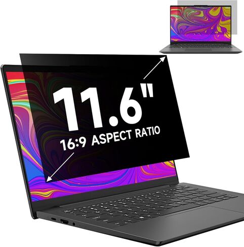 F FORITO 11.6 Inch Laptop Privacy Screen Protector, Anti Glare & Anti Scratch Computer Screen Filter Compatible with 11.6" HP/ASUS/Acer/Lenovo/Dell/Samsung with 16:9 Aspect Ratio Laptop in Saudi Arabia