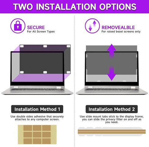 F FORITO 11.6 Inch Laptop Privacy Screen Protector, Anti Glare & Anti Scratch Computer Screen Filter Compatible with 11.6" HP/ASUS/Acer/Lenovo/Dell/Samsung with 16:9 Aspect Ratio Laptop in Saudi Arabia