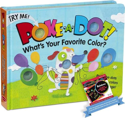 Melissa & Doug Poke-A-Dot Favorite Color: Pop-a-Tronic Activity Kit Bundle with 1 Theme Compatible M&D Scratch Fun Mini-Pad (31344) in Saudi Arabia