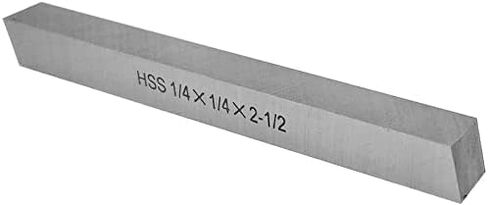 PRAZTECH® 5 قطع 1/4 بوصة × 1/4 بوصة × 2-1/2 بوصة HSS 100% لقمة أدوات مربعة مخرطة مطحنة قاطعة فارغة | أداة مخرطة القطع | أداة آلة الطحن قاطعة الذبابة | مشكل معدني | DIY in Kuwait