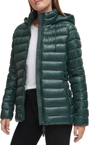 DKNY Short Packable With Side Tab Malachite LG (12-14) in Saudi Arabia