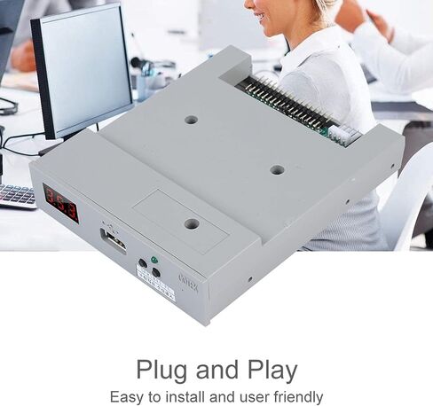 محاكي محرك الأقراص المرنة USB، جهاز اتصال واجهة القرص المرن 3.5 بوصة 1.44 ميجابايت، مناسب للأعضاء الإلكترونية، آلة التطريز، مناسب لمعدات التحكم الصناعية لمحرك الأقراص المرنة 1.44 ميجابايت in Saudi Arabia
