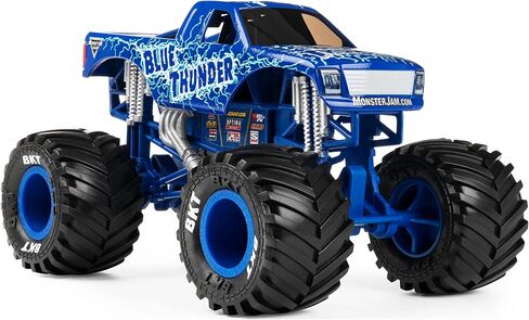 Monster Jam, Official Blue Thunder Monster Truck, Collector Die-Cast Vehicle, 1:24 Scale in Saudi Arabia