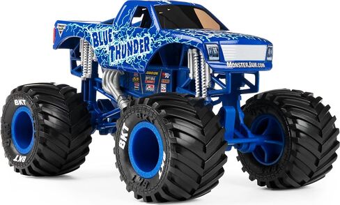 Monster Jam, Official Blue Thunder Monster Truck, Collector Die-Cast Vehicle, 1:24 Scale in Saudi Arabia